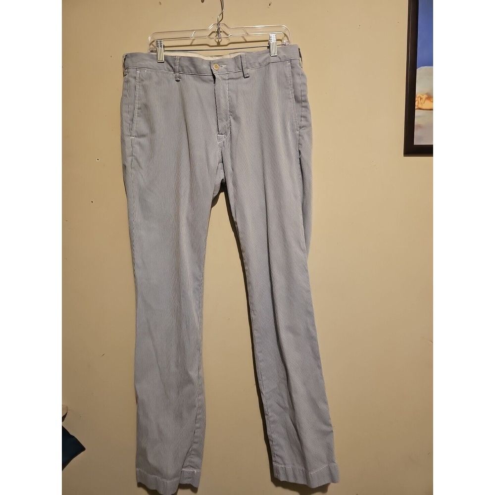 Vintage Polo Ralph Lauren Mens Pinstripe Corduroy Slim Fit Pants Size 36X34